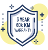 3-Year/60k-KM Warranty Badge