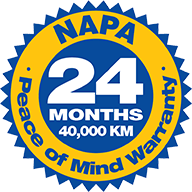 NAPA Warranty badge